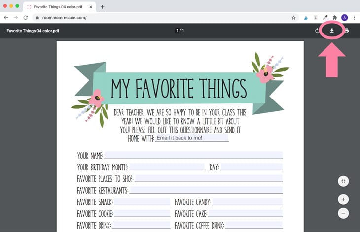 free-teacher-favorites-questionnaire-editable-room-mom-rescue