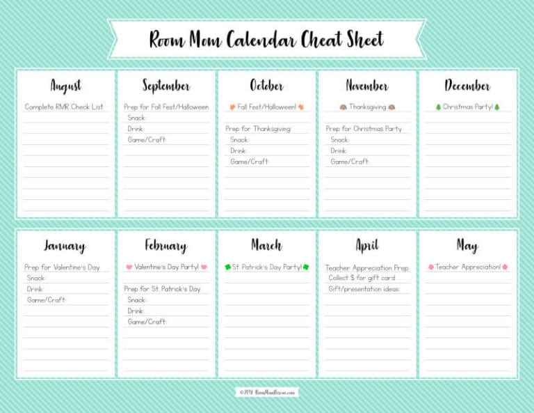 Templates | Room Mom Rescue
