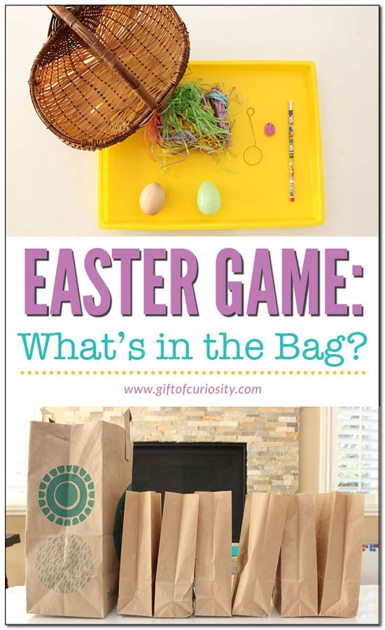 engaging Easter game titled 'What's in the Bag