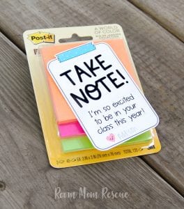 Back to School Teacher Gift Tags | Room Mom Rescue