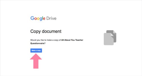 copy google forms teacher questionnaire