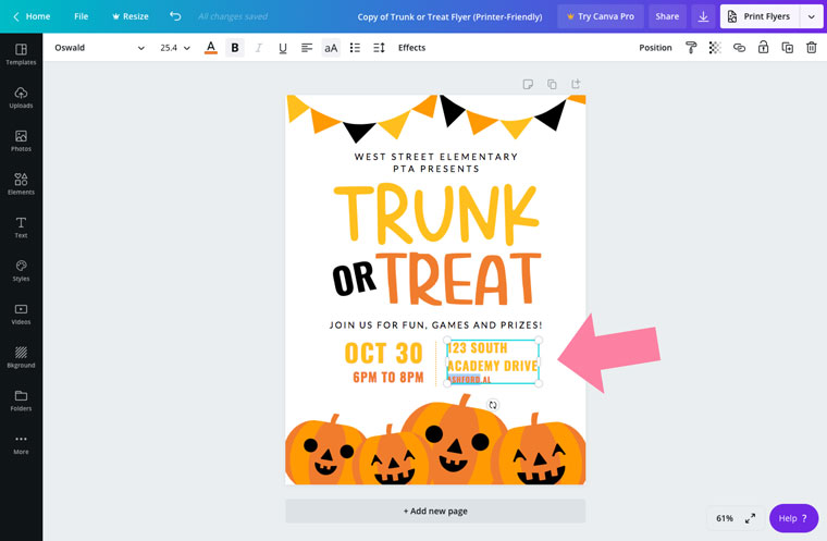 free editable flyer template for halloween party