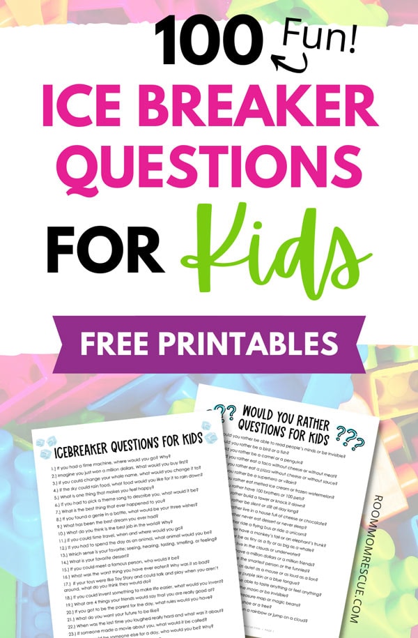 100 Fun Icebreaker Questions for Kids