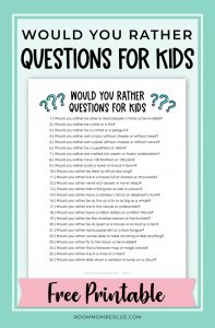 100 Fun Icebreaker Questions for Kids • Room Mom Rescue