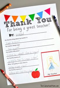 15 Free PDF Teacher Appreciation Printables | Room Mom Rescue