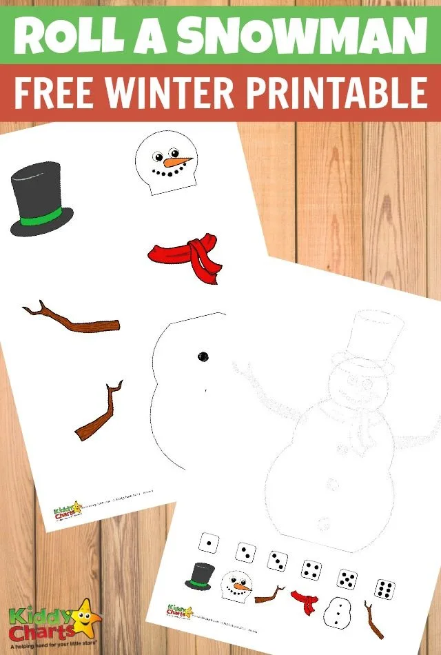 Different parts of the snowman's body and players can enjoy the creativity and excitement of building their own unique snowman on paper