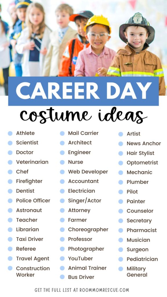 career day dress up ideas