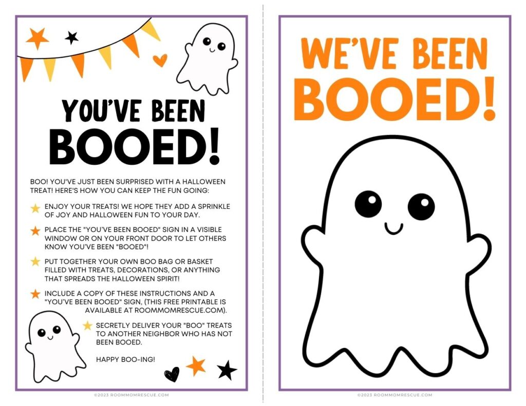 You've Been Booed Halloween Family Activity - The Littles & Me