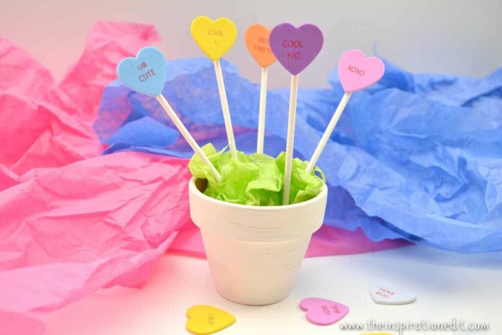 valentine's heart planter