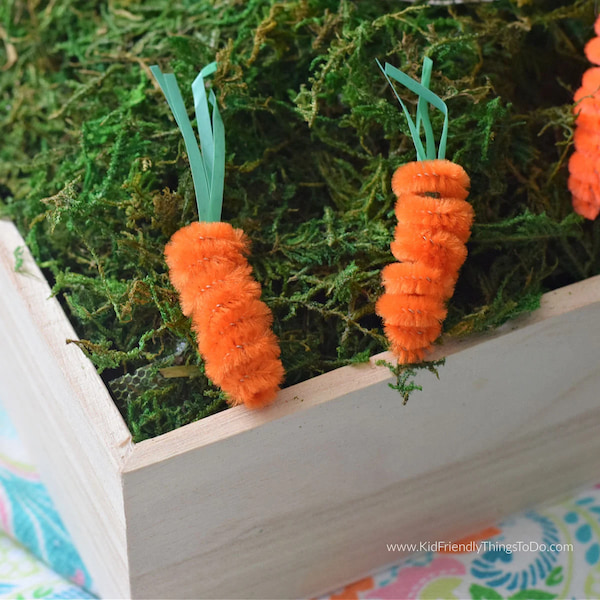 Pipe Cleaner Carrots Craft