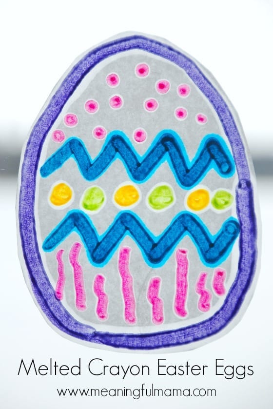 Melted Crayon Easter Egg Craft