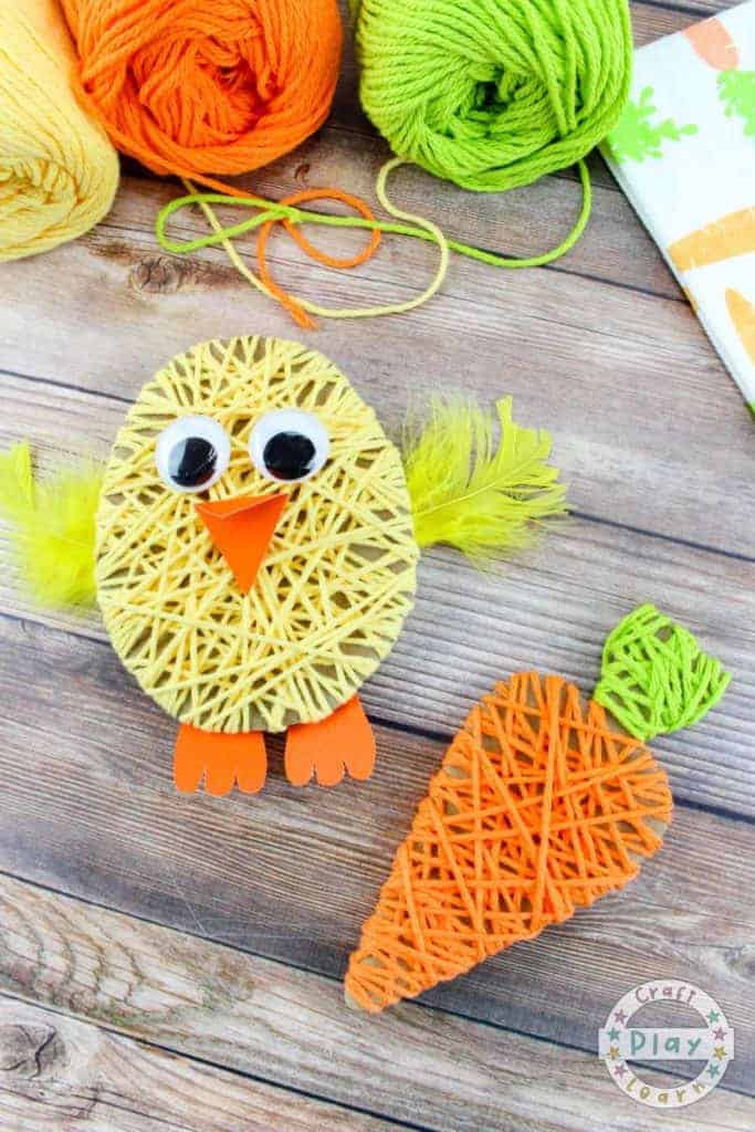 Simple Easter Yarn Crafts