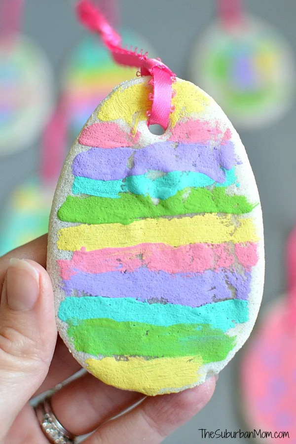 Scented Salt Dough Easter Egg Ornament craft