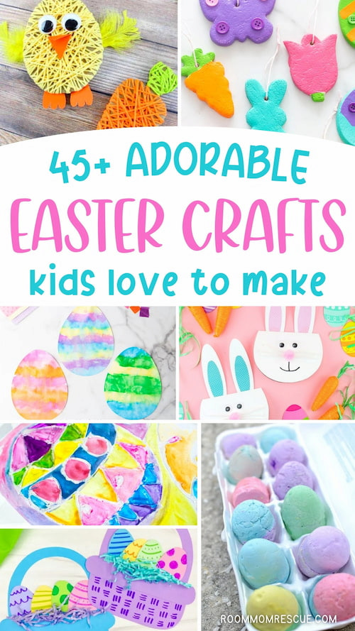 Colorful collection of Easter crafts for kids to make