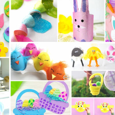 Colorful collection of Easter crafts for kids